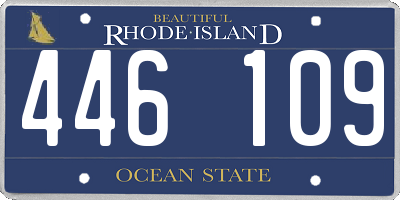 RI license plate 446109