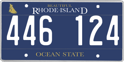 RI license plate 446124