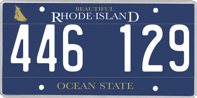 RI license plate 446129