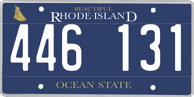 RI license plate 446131