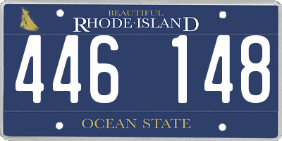 RI license plate 446148
