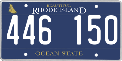 RI license plate 446150