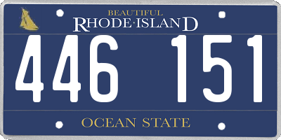RI license plate 446151