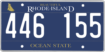 RI license plate 446155