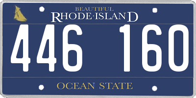 RI license plate 446160