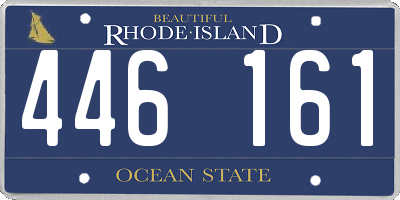 RI license plate 446161