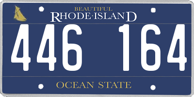 RI license plate 446164