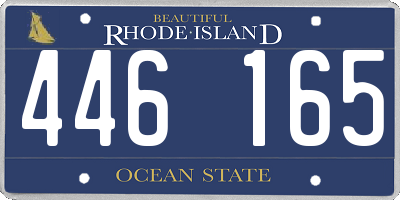 RI license plate 446165