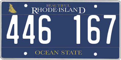 RI license plate 446167