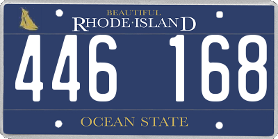 RI license plate 446168