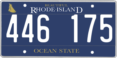 RI license plate 446175
