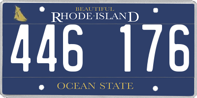 RI license plate 446176