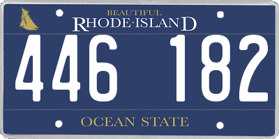 RI license plate 446182