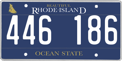 RI license plate 446186