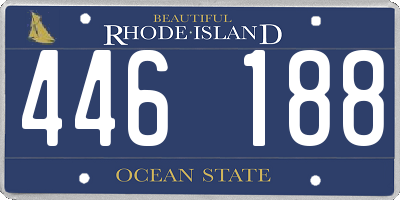 RI license plate 446188