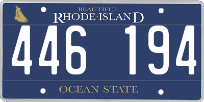 RI license plate 446194