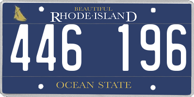 RI license plate 446196