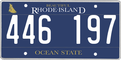 RI license plate 446197
