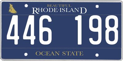 RI license plate 446198