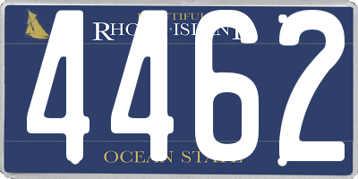 RI license plate 4462