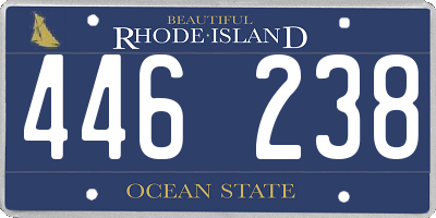 RI license plate 446238