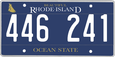 RI license plate 446241