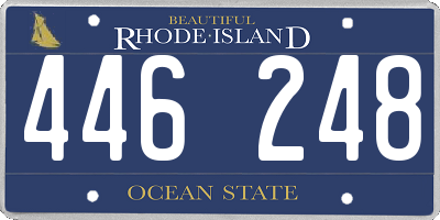 RI license plate 446248