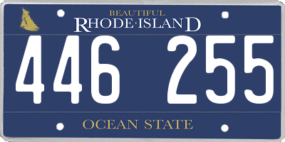 RI license plate 446255