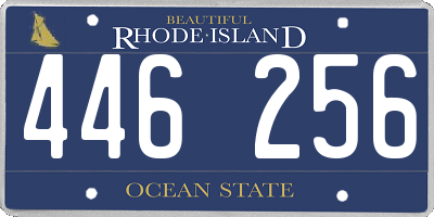 RI license plate 446256