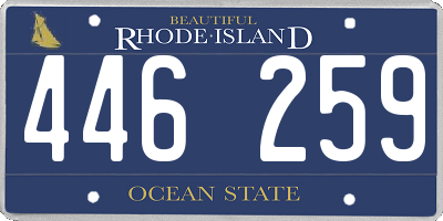 RI license plate 446259