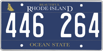 RI license plate 446264