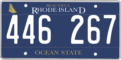 RI license plate 446267