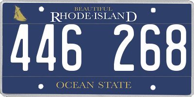 RI license plate 446268
