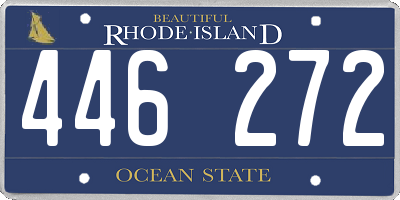 RI license plate 446272