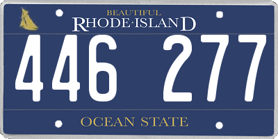 RI license plate 446277