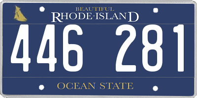 RI license plate 446281
