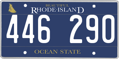 RI license plate 446290