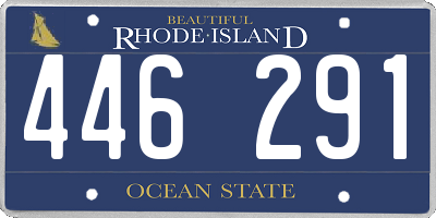 RI license plate 446291