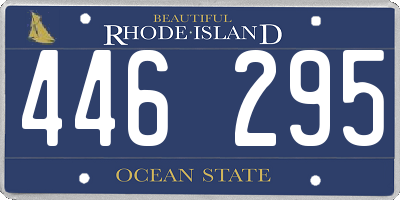 RI license plate 446295