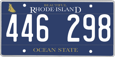 RI license plate 446298