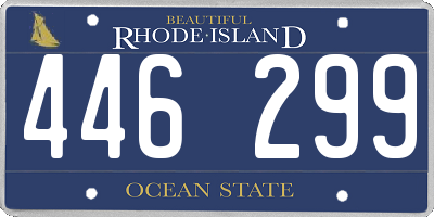RI license plate 446299