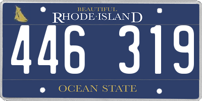 RI license plate 446319