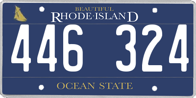 RI license plate 446324