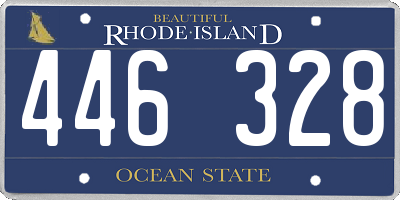 RI license plate 446328
