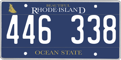 RI license plate 446338