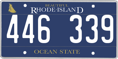 RI license plate 446339
