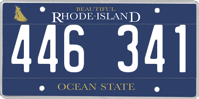 RI license plate 446341