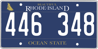 RI license plate 446348