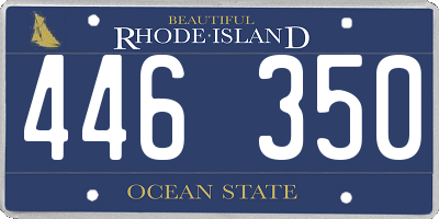 RI license plate 446350