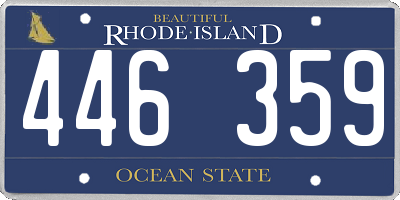 RI license plate 446359